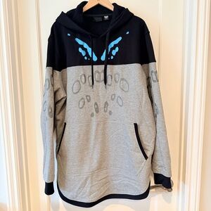 Bungie Rewards Prophecy Gray and Black Hoodie with Blue Details - Size XXL